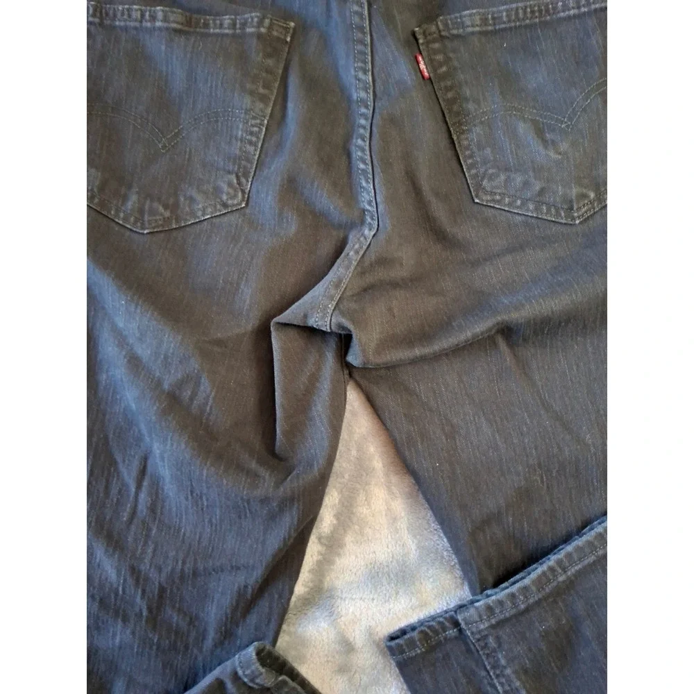 Levis 511 Slim Fit Jeans Mens 33x34 Dark Gray Charcoal Denim Pants 18181-0034
